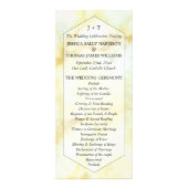 Elegant Marble Effect Trouwprogramma Reclamekaart (Voorkant)