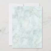 Elegant Marble Eucalyptus Greenery Gold Wedding Kaart (Achterkant)