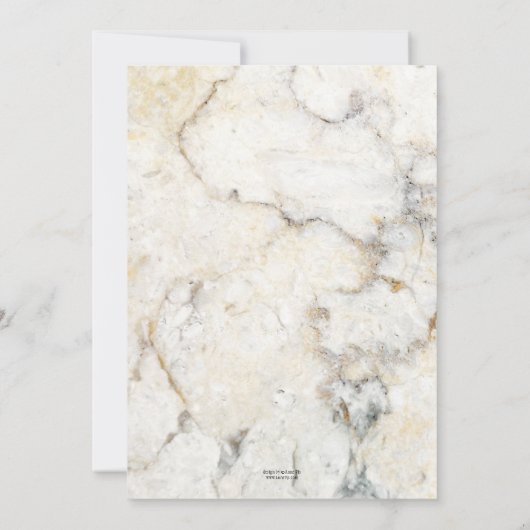 Elegant Marble Funeral Memorial Service Kaart (Achterkant)