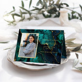 Elegant Marble | Geëvenaarde gastkaart Folie Wenskaart