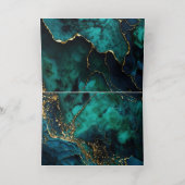 Elegant Marble | Geëvenaarde gastkaart Folie Wenskaart (Binnenlaag)