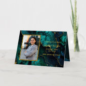 Elegant Marble | Geëvenaarde gastkaart Folie Wenskaart (Voorkant)