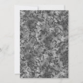 ELEGANT MARBLE GLITTER BLACK BOW WHITE KAART (Achterkant)