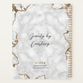 Elegant Marble & Gold Logo Business 2023 Planner (Achterkant)