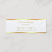 Elegant Marble Gold Name Sjabloon Modern Trendy Mini Visitekaartje