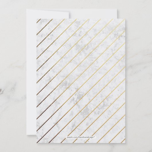 Elegant Marble & Gold | Pensioenfonds voor onderne Kaart (Achterkant)