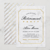 Elegant Marble & Gold | Pensioenfonds voor onderne Kaart (Voorkant / Achterkant)