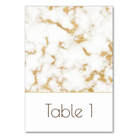 Elegant marble Gold Veins Weddenschappen Kaart (Voorkant)