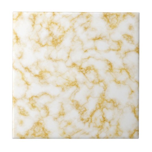Elegant Marble - Gold White Tegeltje (Voorkant)