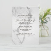 Elegant Marble Grand Opening Uitnodiging (Staand voorkant)