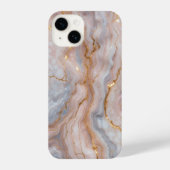 Elegant Marble iPhone14 Case with Gold Veins  iPhone Hoesje (Achterkant)