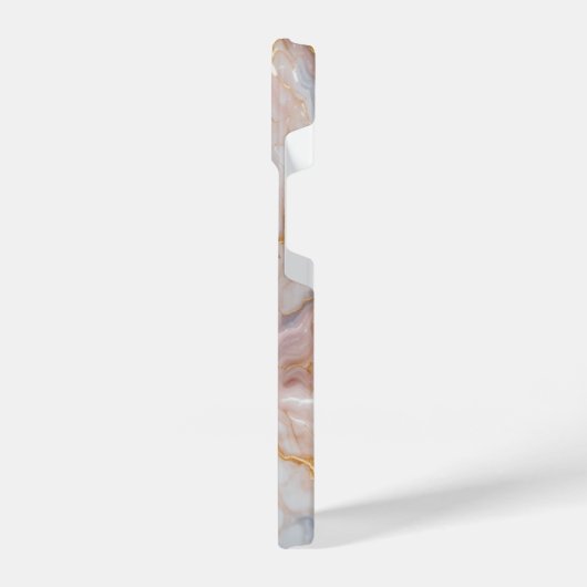 Elegant Marble iPhone14 Case with Gold Veins iPhone Hoesje (Linkerkant)