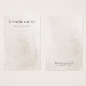 Elegant Marble Jewelry Designer Ketting Display Visitekaartje (Voorkant /achterkant)