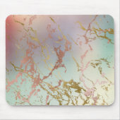 Elegant Marble | Kopersage Mint Green Roos Gold Muismat (Voorkant)