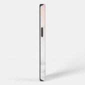 Elegant Marble monogram Glitter iPhone Hoesje (Rechterkant)