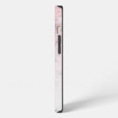 Elegant Marble monogram Glitter iPhone Hoesje (Linkerkant)