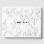 Elegant Marble Mr. & Mrs. Script Wedding Guest Boo Gastenboek (Achterkant)