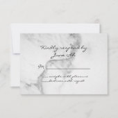 Elegant Marble RSVP (Voorkant)