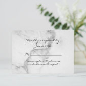 Elegant Marble RSVP (Staand voorkant)