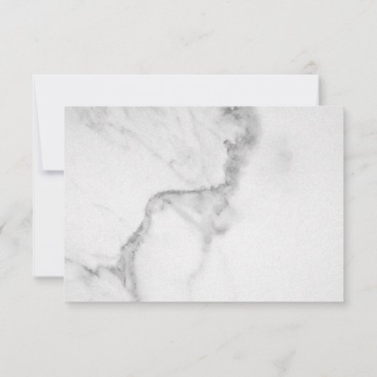 Elegant Marble RSVP (Achterkant)