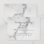 Elegant Marble RSVP (Voorkant / Achterkant)