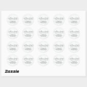 Elegant Marble Small Business Hartelijk dank Ronde Sticker (Vel)