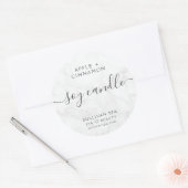 Elegant Marble Soy Candle Label (Envelop)