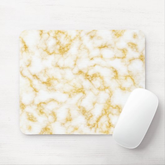 Elegant Marble-stijl - Gold White Muismat (Met muis)