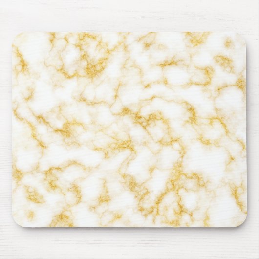 Elegant Marble-stijl - Gold White Muismat (Voorkant)