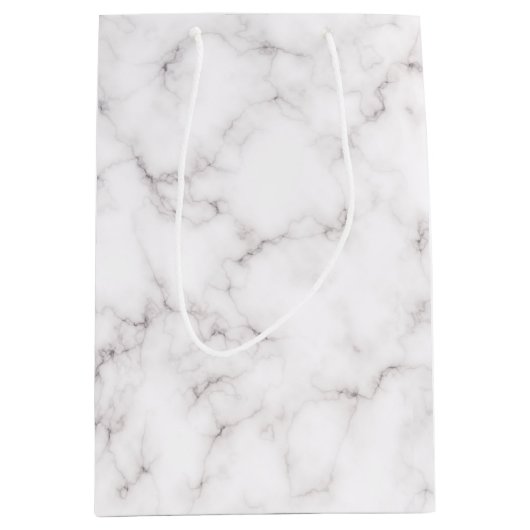 Elegant Marble-stijl Medium Cadeauzakje (Voorkant)