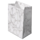 Elegant Marble-stijl Medium Cadeauzakje (Voorkant Gekanteld)