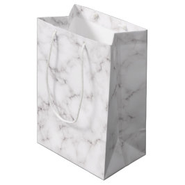 Elegant Marble-stijl Medium Cadeauzakje