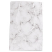 Elegant Marble-stijl Medium Cadeauzakje (Achterkant)