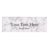 Elegant Marble-stijl Naambadge (Voorkant)