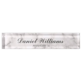 Elegant Marble-stijl Naambordje