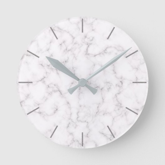 Elegant Marble-stijl Ronde Klok (Voorkant)