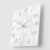 Elegant Marble-stijl Vierkante Klok (Hoek)