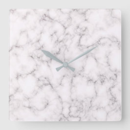 Elegant Marble-stijl Vierkante Klok