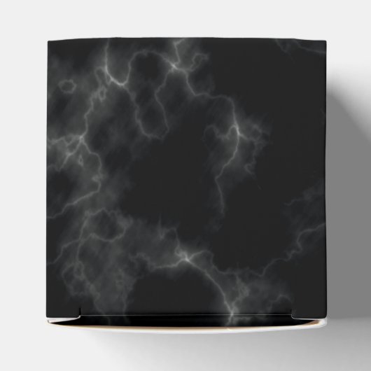 Elegant Marble-stijl - zwart Bedankdoosjes (Bovenkant)