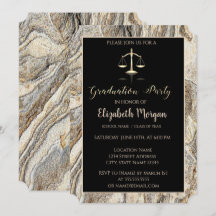 Elegant Marble Stone Law School Graduparty