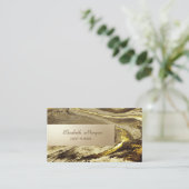 Elegant Marble Stone Stripe Visitekaartje (Staand voorkant)