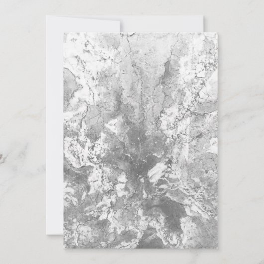 Elegant Marble Stone Texture Retirement Party Kaart (Achterkant)