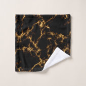 Elegant Marble style3 - Black Gold Bad Handdoek (Wasdoekje)