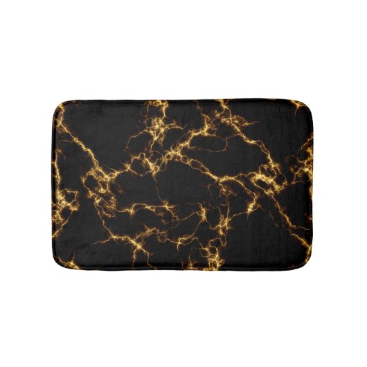 Elegant Marble style3 - Black Gold Badmat (Voorkant)