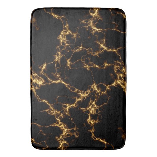 Elegant Marble style3 - Black Gold Badmat (Voorkant Verticaal)