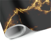 Elegant Marble style3 - Black Gold Cadeaupapier (Rol Hoek)