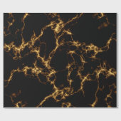 Elegant Marble style3 - Black Gold Cadeaupapier (Vlak)