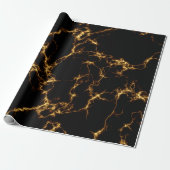 Elegant Marble style3 - Black Gold Cadeaupapier (Uitgerold)