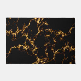 Elegant Marble style3 - Black Gold Deurmat