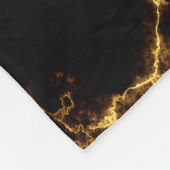 Elegant Marble style3 - Black Gold Fleece Deken (Hoek)